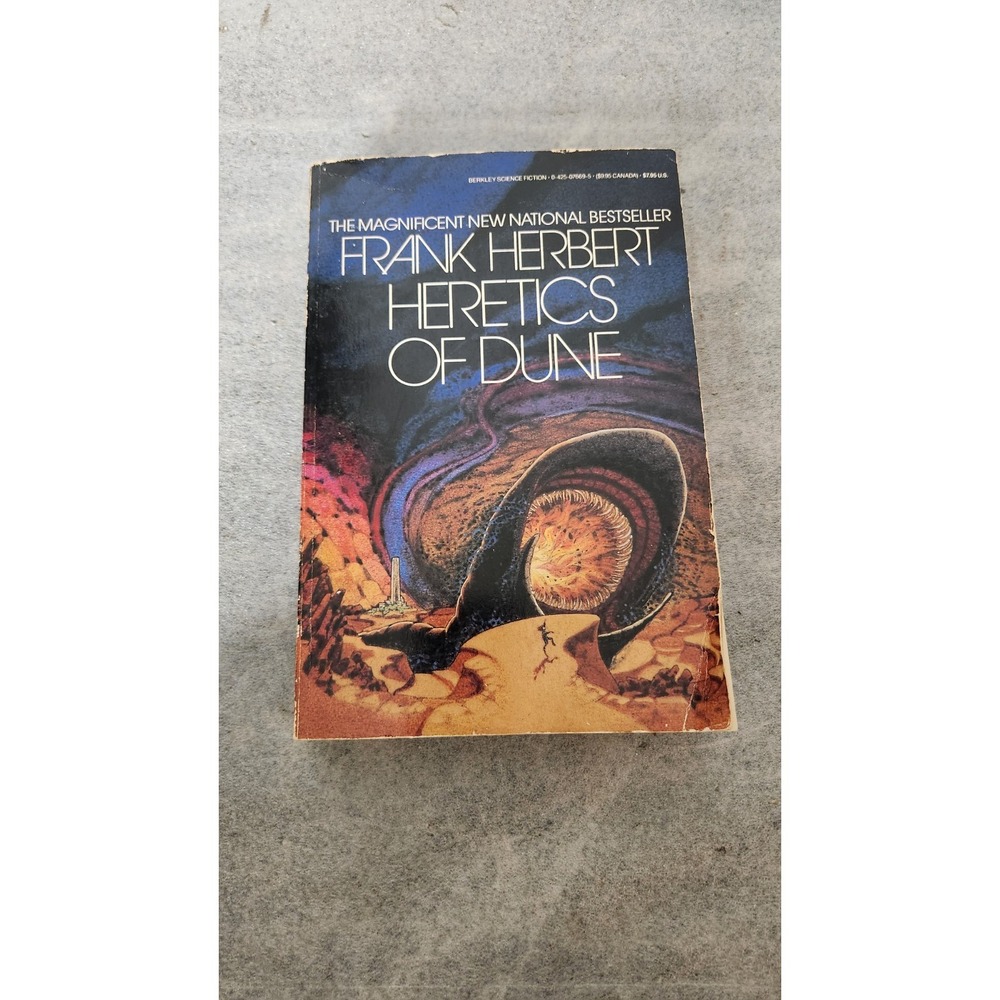 Heretics of Dune Frank Herbert 1985 Berkley Sci-Fi Paperback Vintage 0425076695